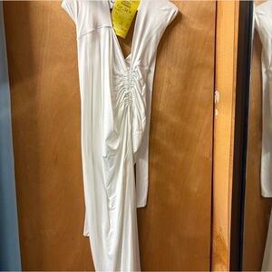 Fashion Nova Cream Dress